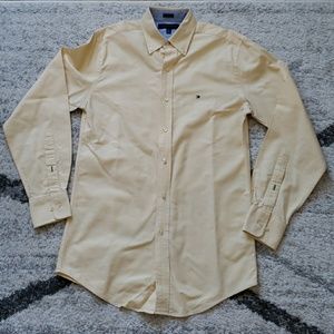 Tommy Hilfiger Pale Yellow Oxford Shirt Size small